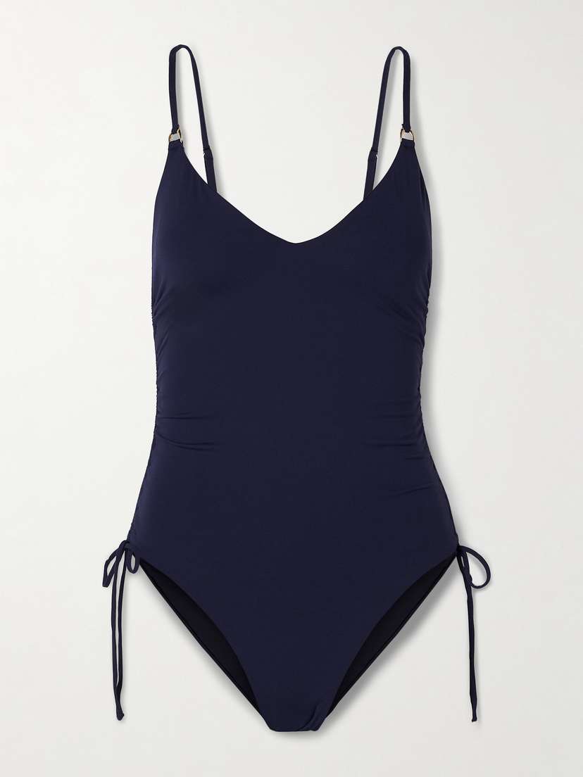 Melissa Odabash Havana Tie-detailed Ruched Swimsuit - UK 16