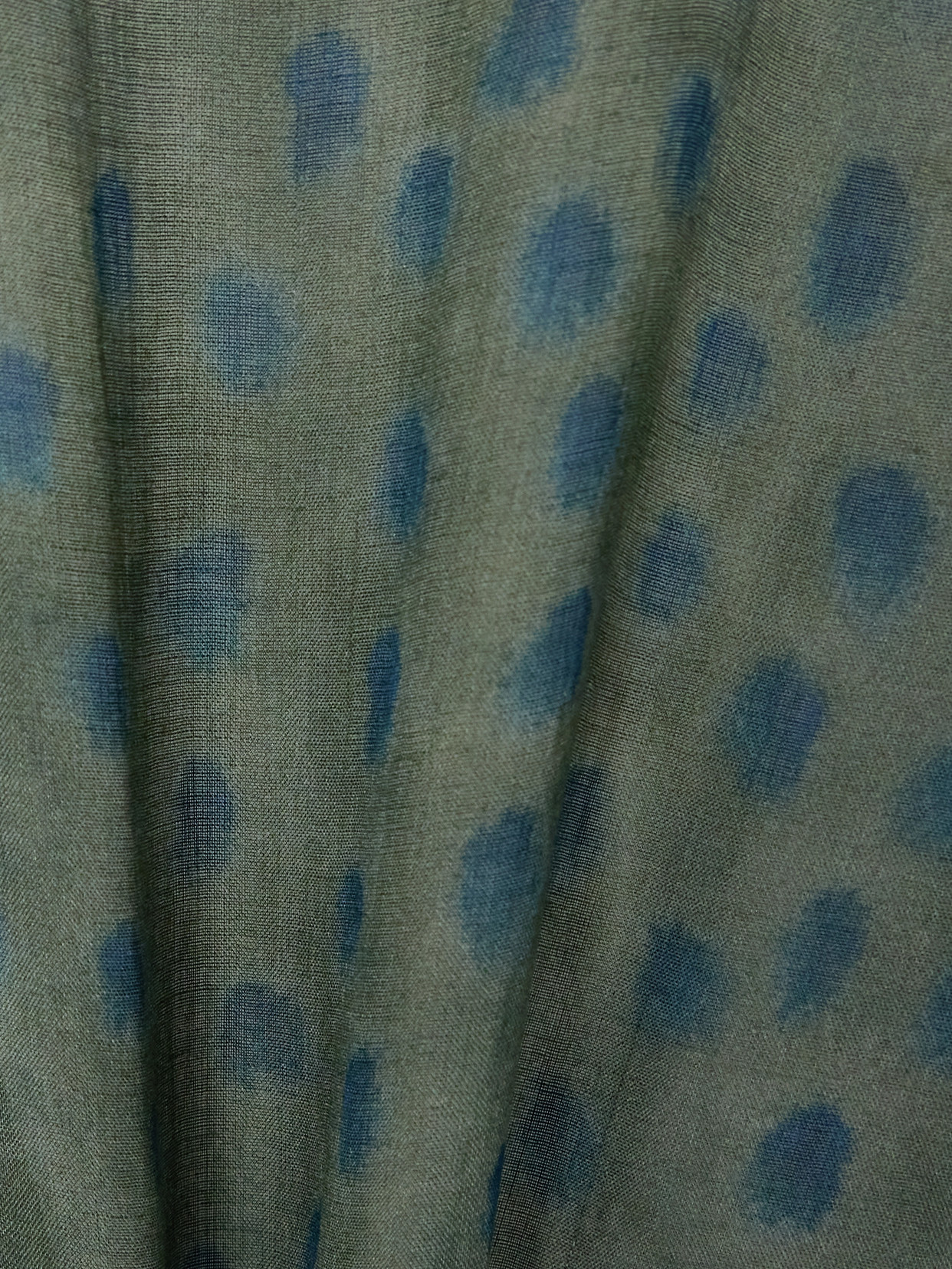 Cortana Nina Printed Ramie Jacket In Green