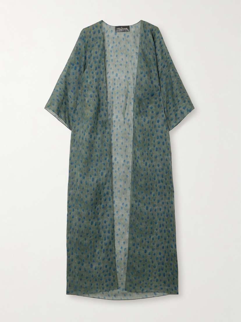 Cortana Nina Printed Ramie Jacket