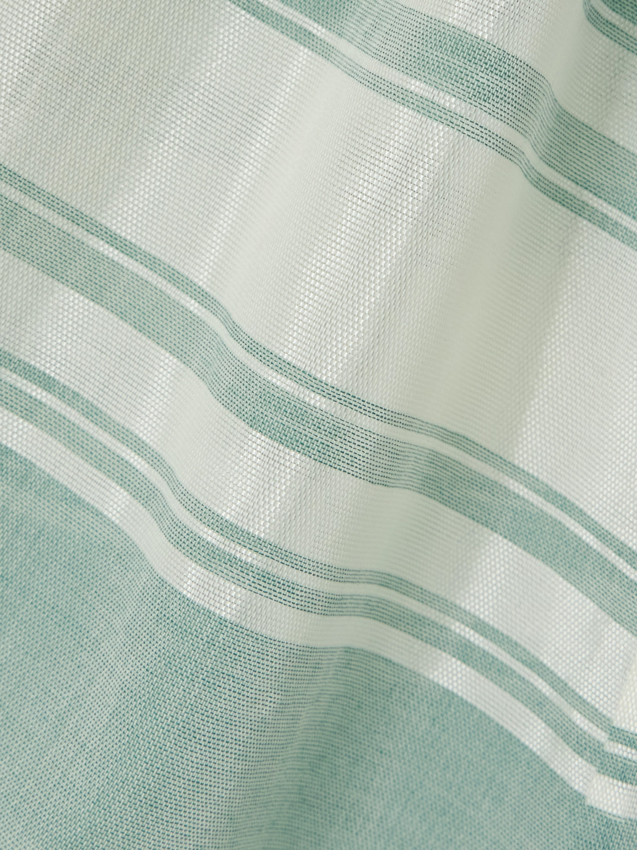 Admona Tala Belted Embellished Striped Gauze Coverup In Blue