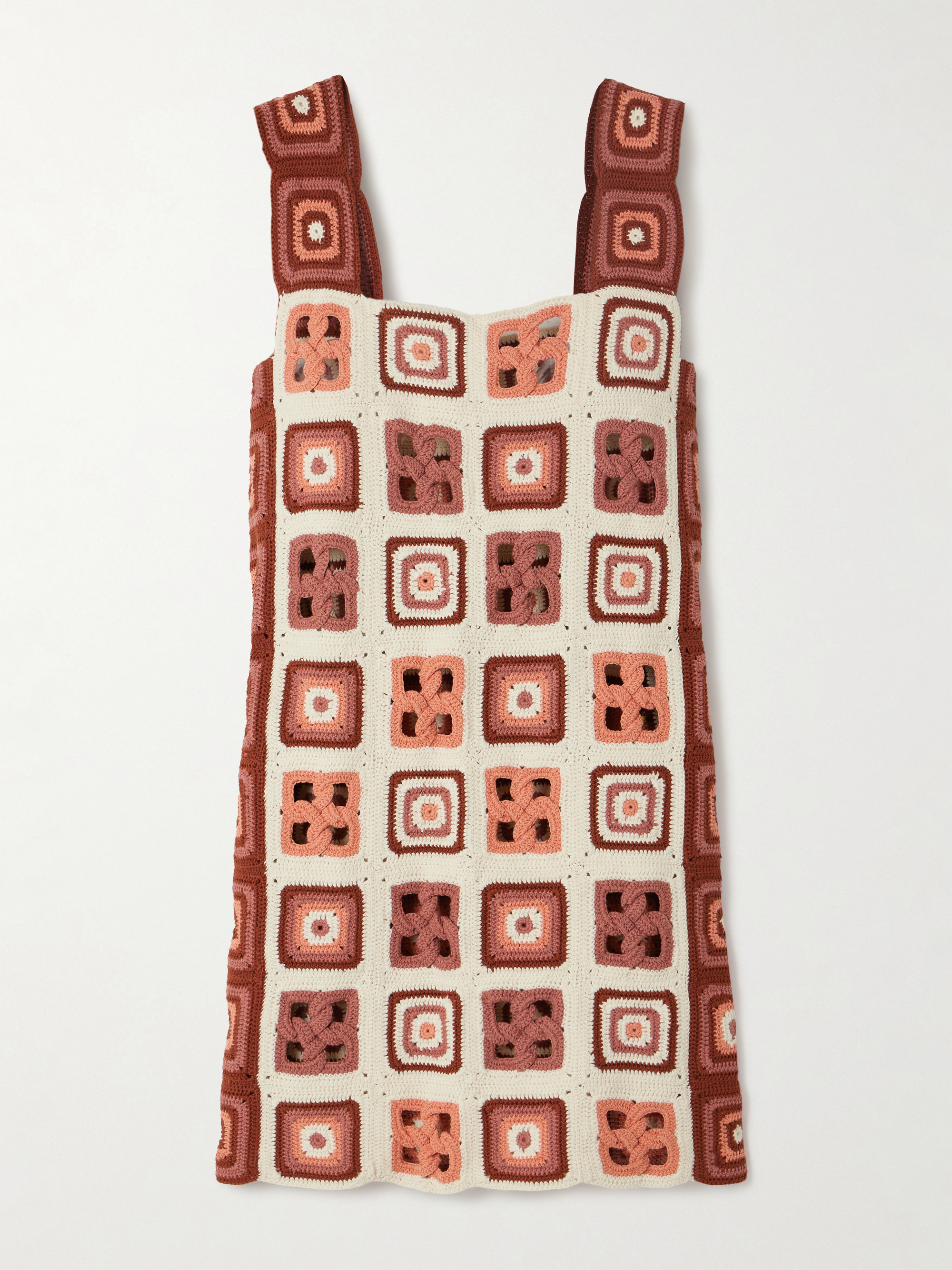 ESCVDO Santería crocheted Pima cotton mini dress thumbnail