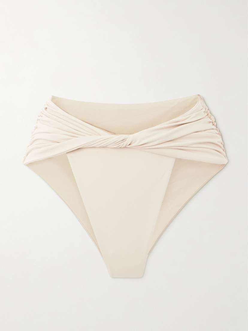 Magda Butrym Twist-front Ruched Bikini Briefs