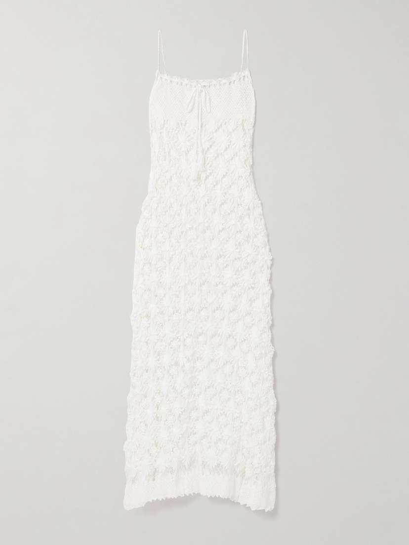 Miguelina Nelinha Embroidered Cotton Lace Maxi Dress