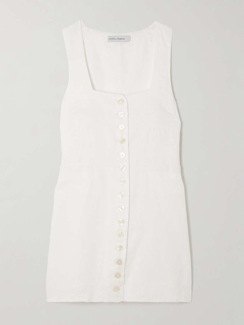 Faithfull Marinia Linen Mini Dress - xx large