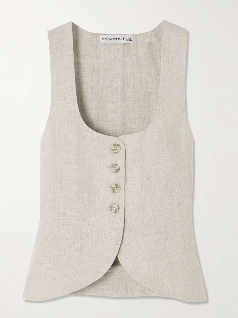 Faithfull Stanze Linen Vest - xx large
