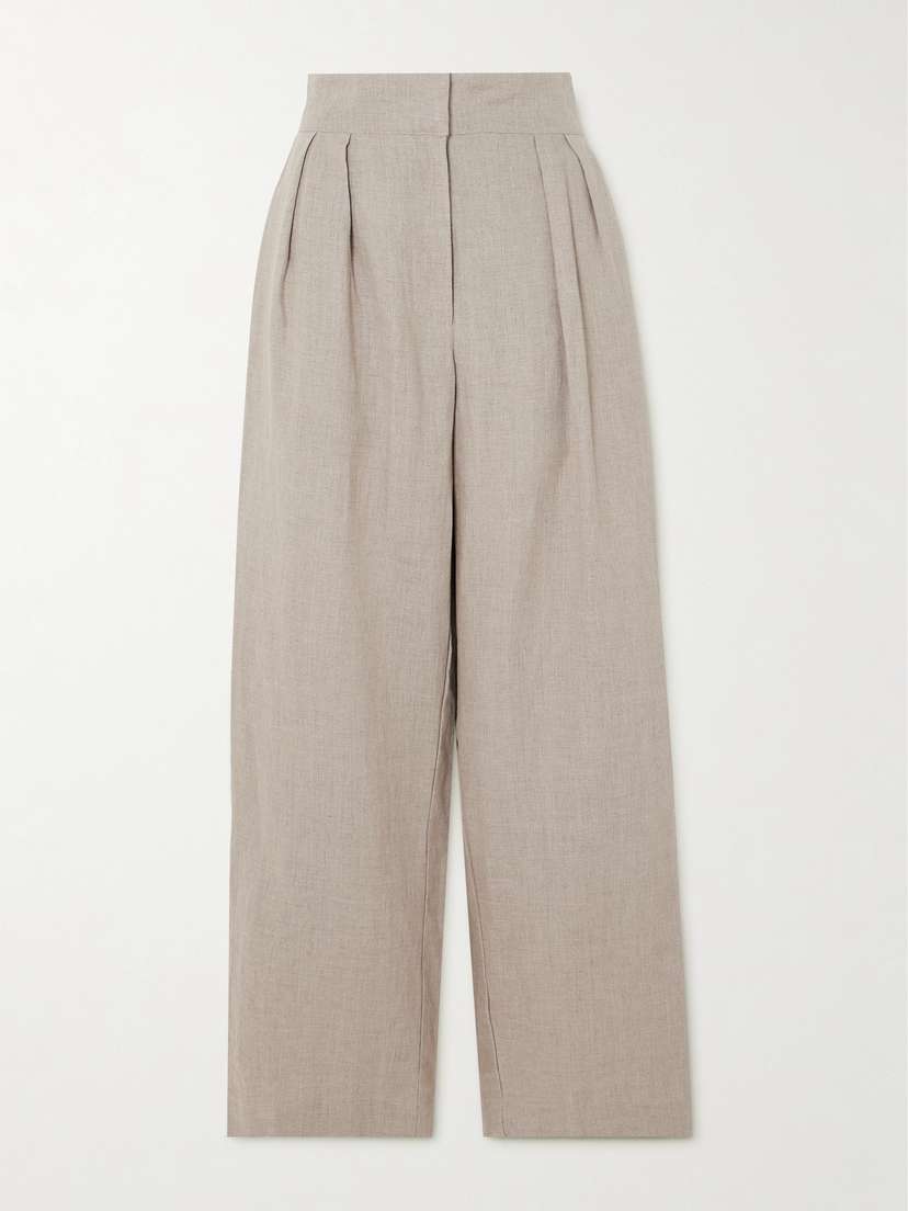 Faithfull Duomo Linen Wide-leg Pants
