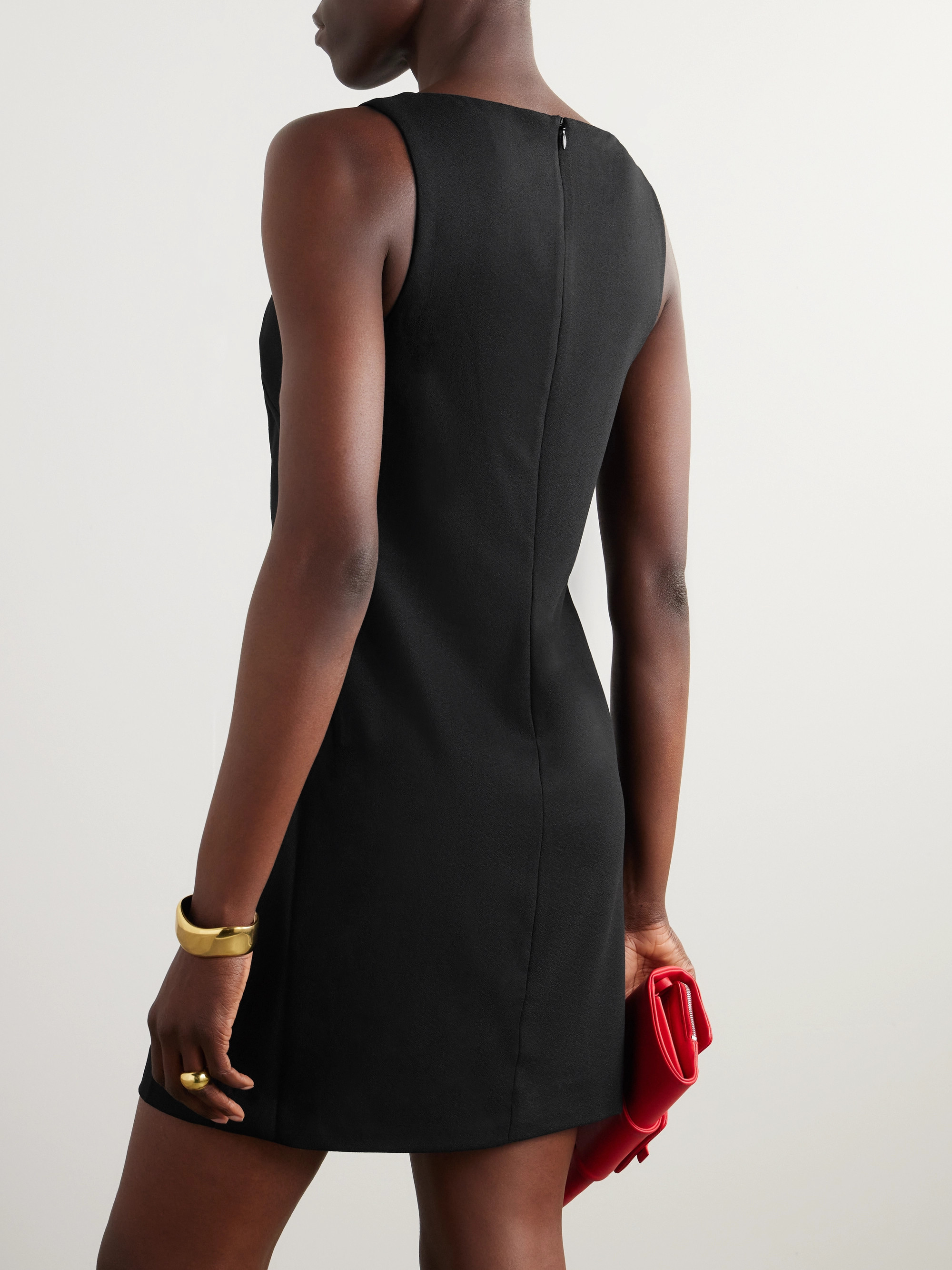 Matteau Wool-blend crepe mini dress