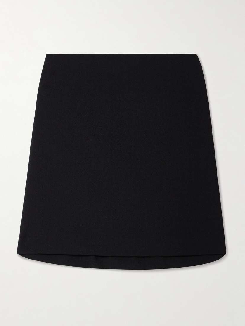 Matteau Wool-blend Crepe Mini Skirt