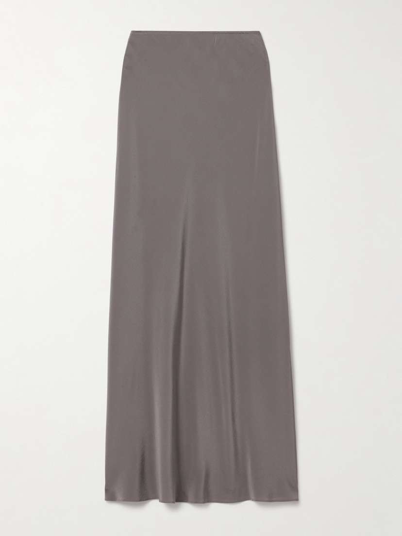 Matteau Organic Silk-twill Maxi Skirt