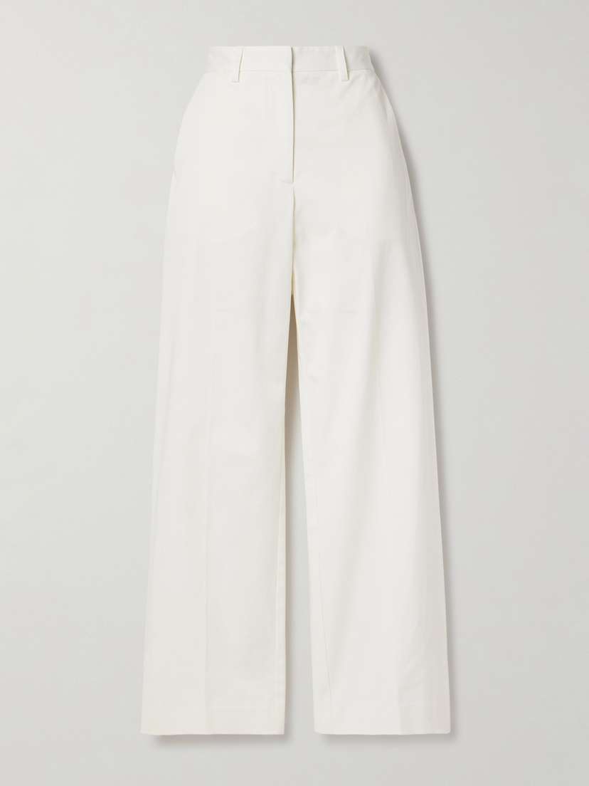 Matteau Organic Cotton-blend Twill Straight-leg Pants