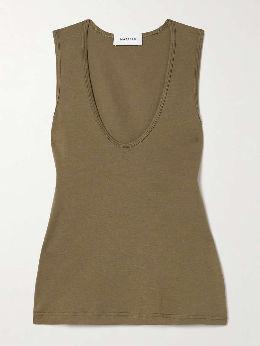 Matteau Organic Cotton-blend Jersey Tank