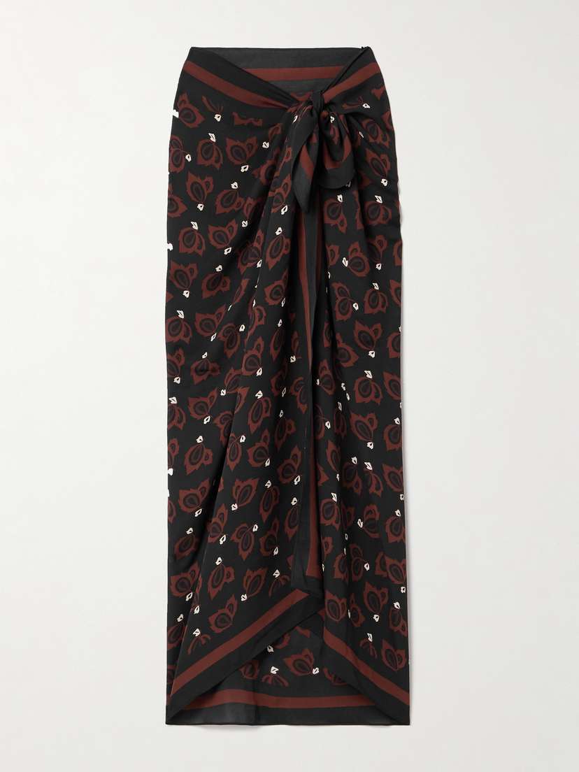Matteau Printed Organic Silk Pareo
