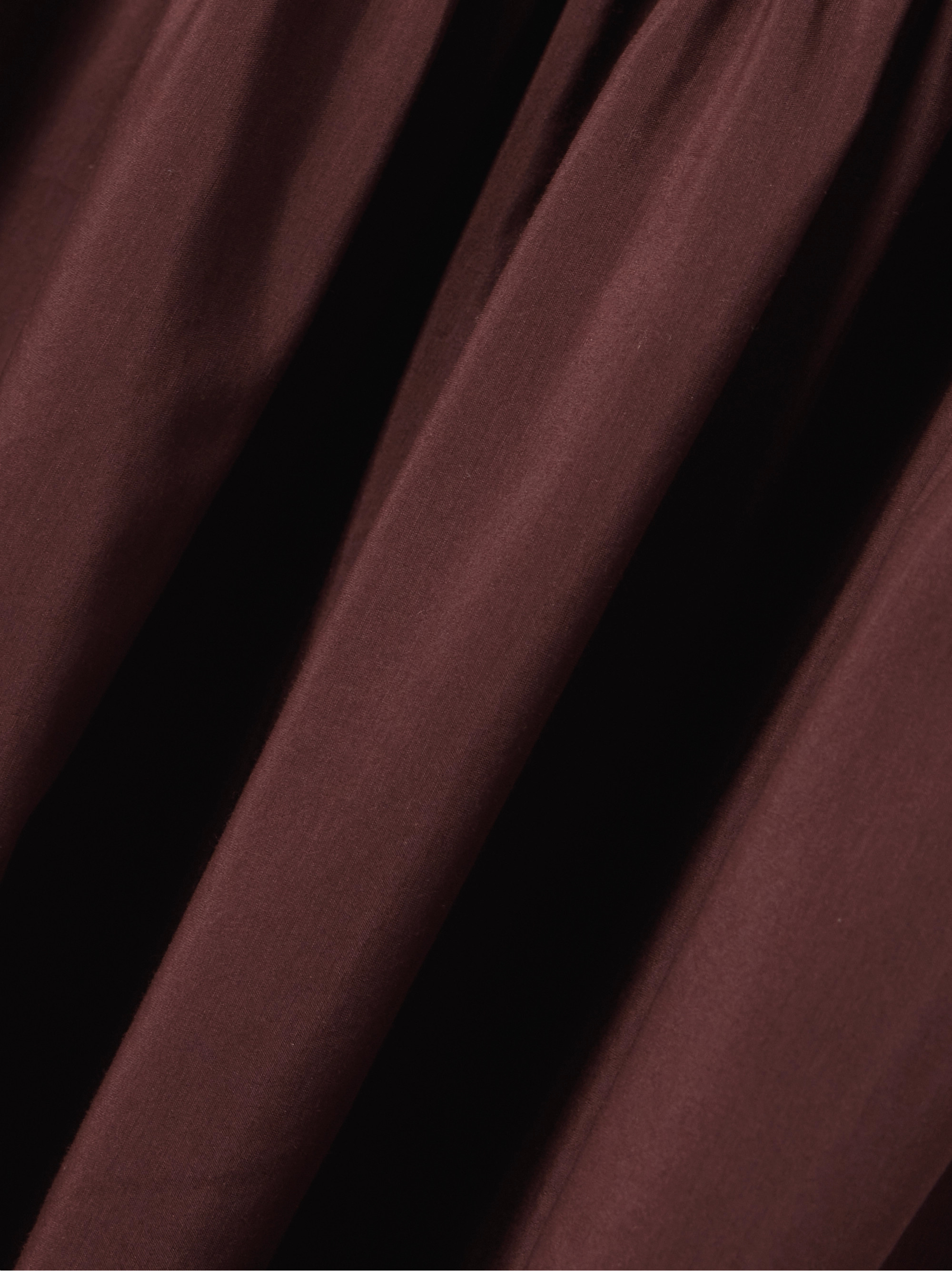 Matteau Tiered organic cotton and silk-blend midi dress thumbnail