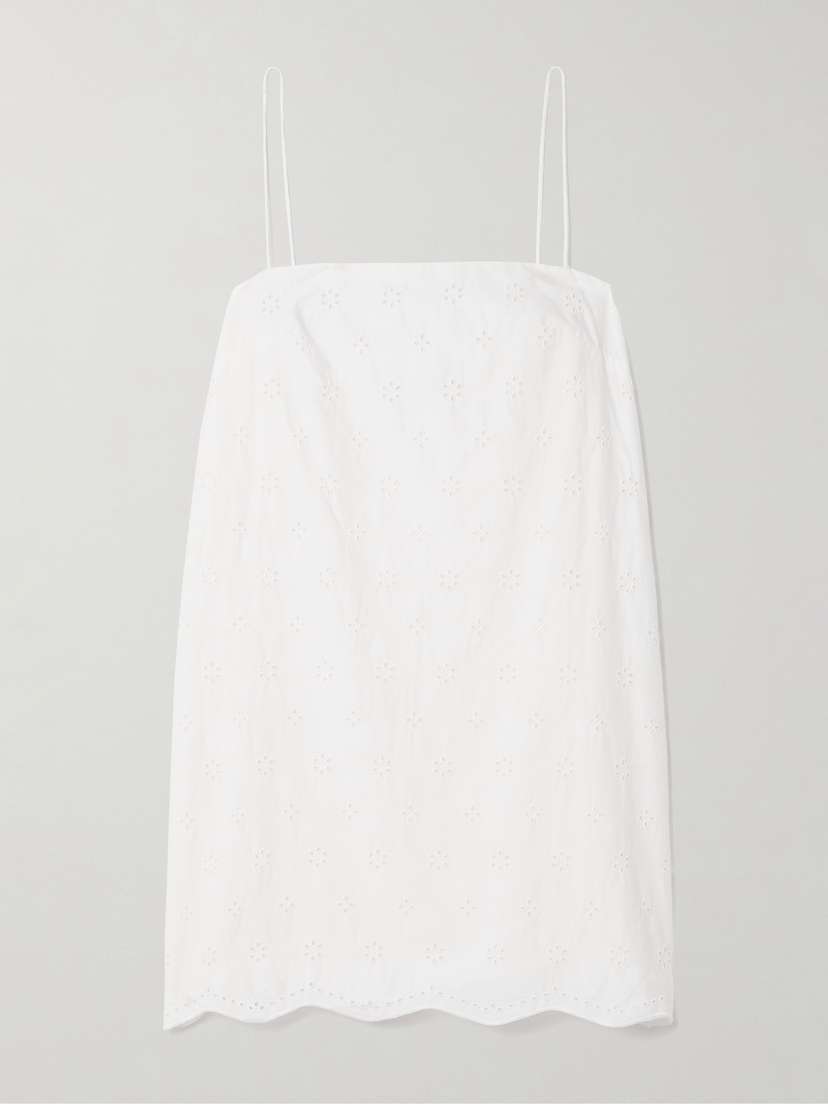 Matteau Broderie Anglaise Organic Cotton Mini Dress