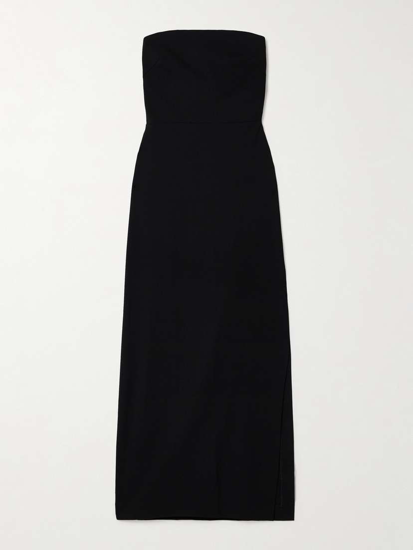 Matteau Strapless Wool-blend Crepe Maxi Dress
