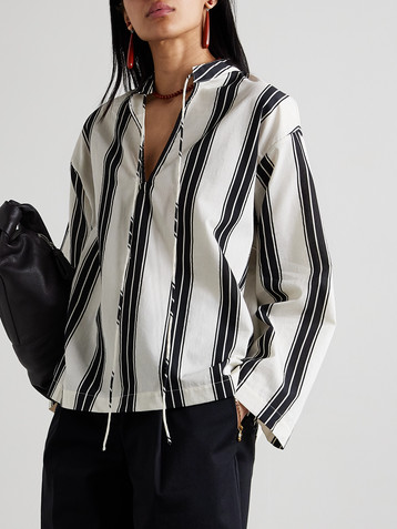 Matteau Striped organic cotton-blend tunic