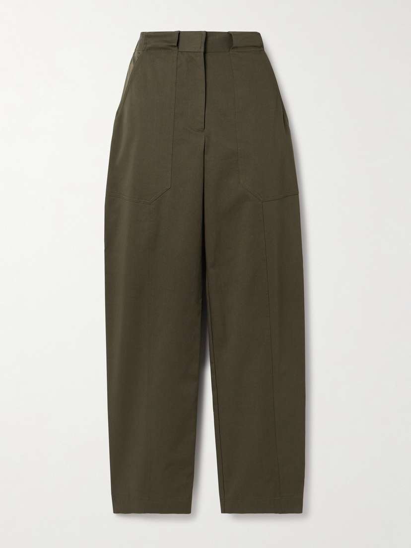 Matteau Organic Cotton-blend Twill Straight-leg Pants