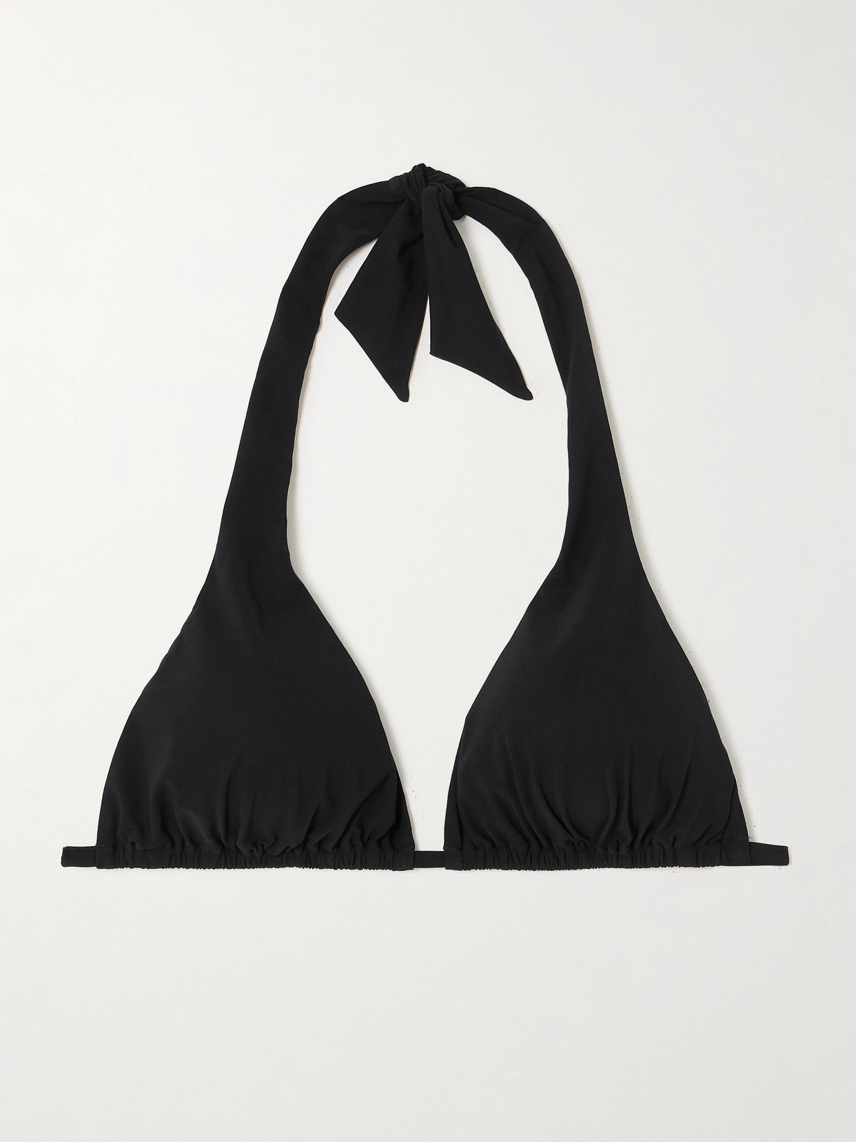 Dolce & Gabbana Padded Triangle Bikini Top In Black