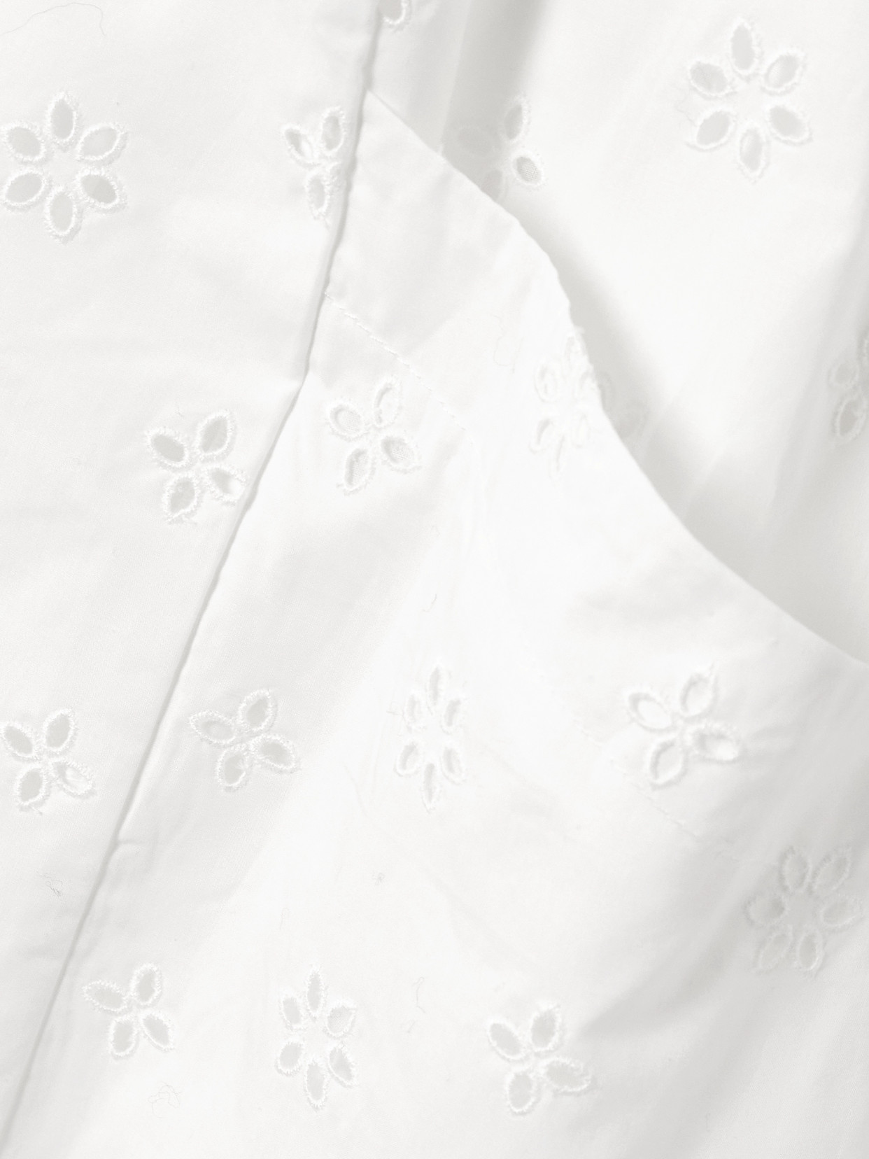 Matteau Stapless Bow-detailed Broderie Anglaise Organic Cotton Midi Dress In White