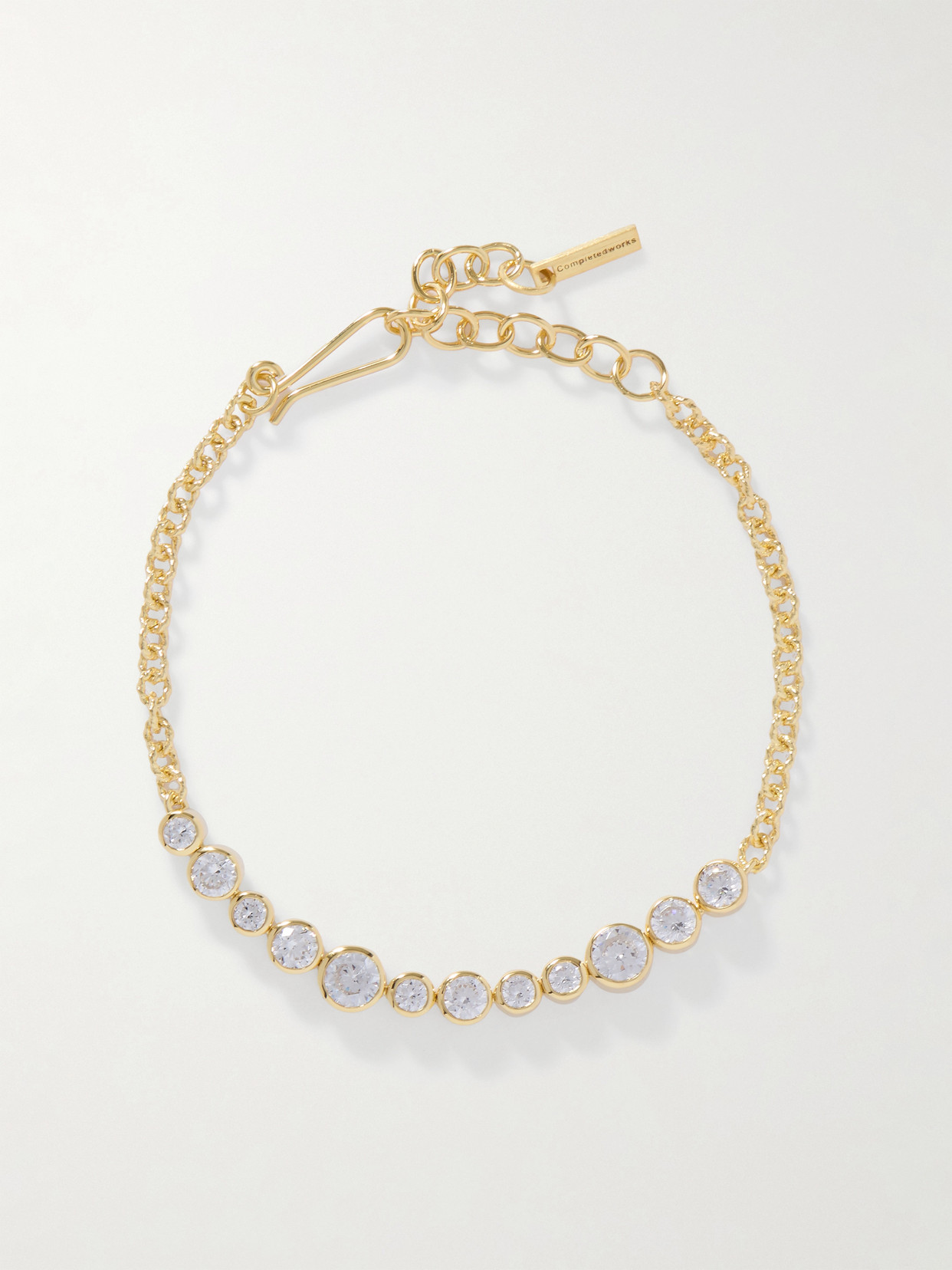 Completedworks Recycled Gold Vermeil Cubic Zirconia Bracelet In White