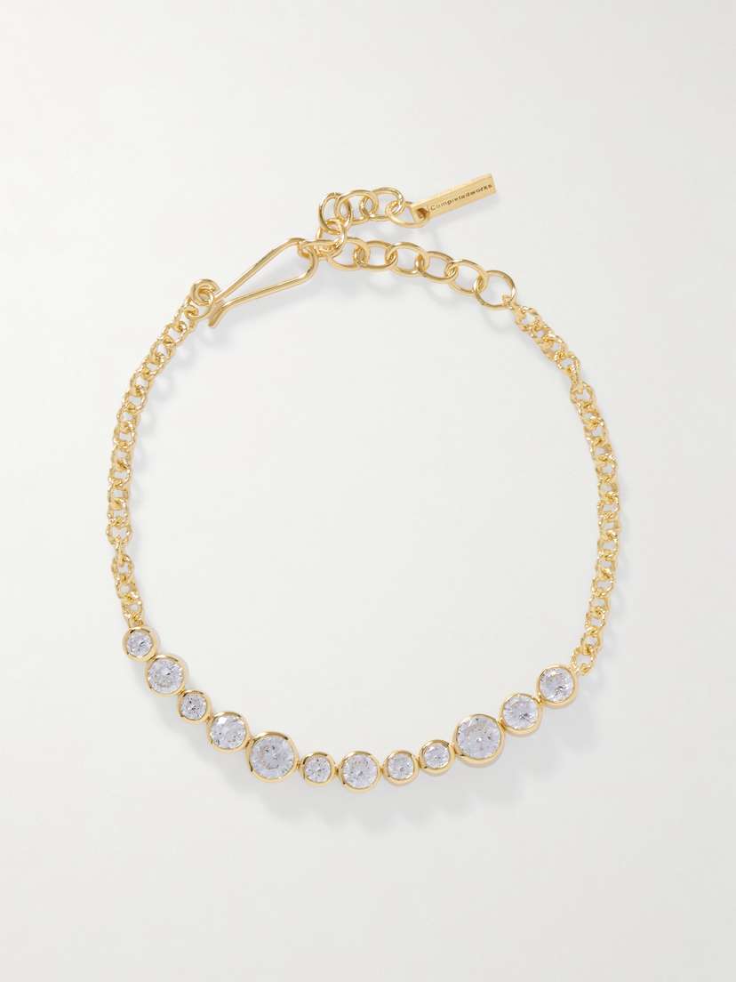Completedworks Recycled Gold Vermeil Cubic Zirconia Bracelet