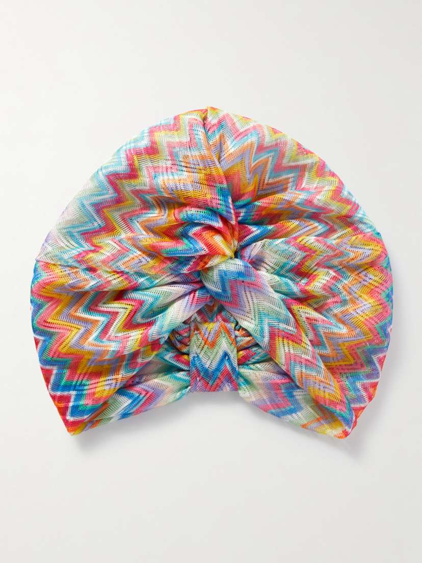 Missoni Striped Crochet-knit Hair Wrap
