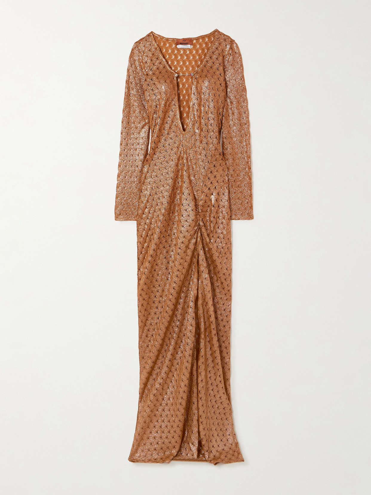 Missoni Embellished Metallic Crochet-knit Coverup