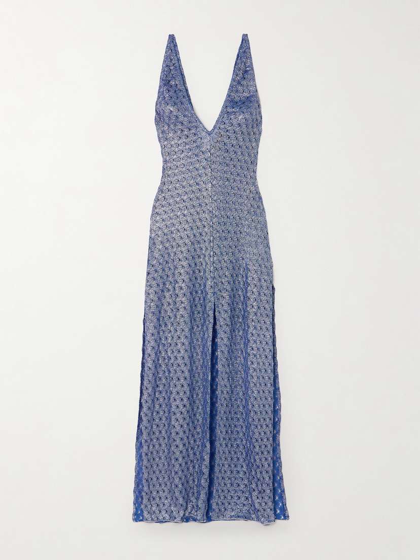 Missoni Mare Metallic Crochet-knit Coverup