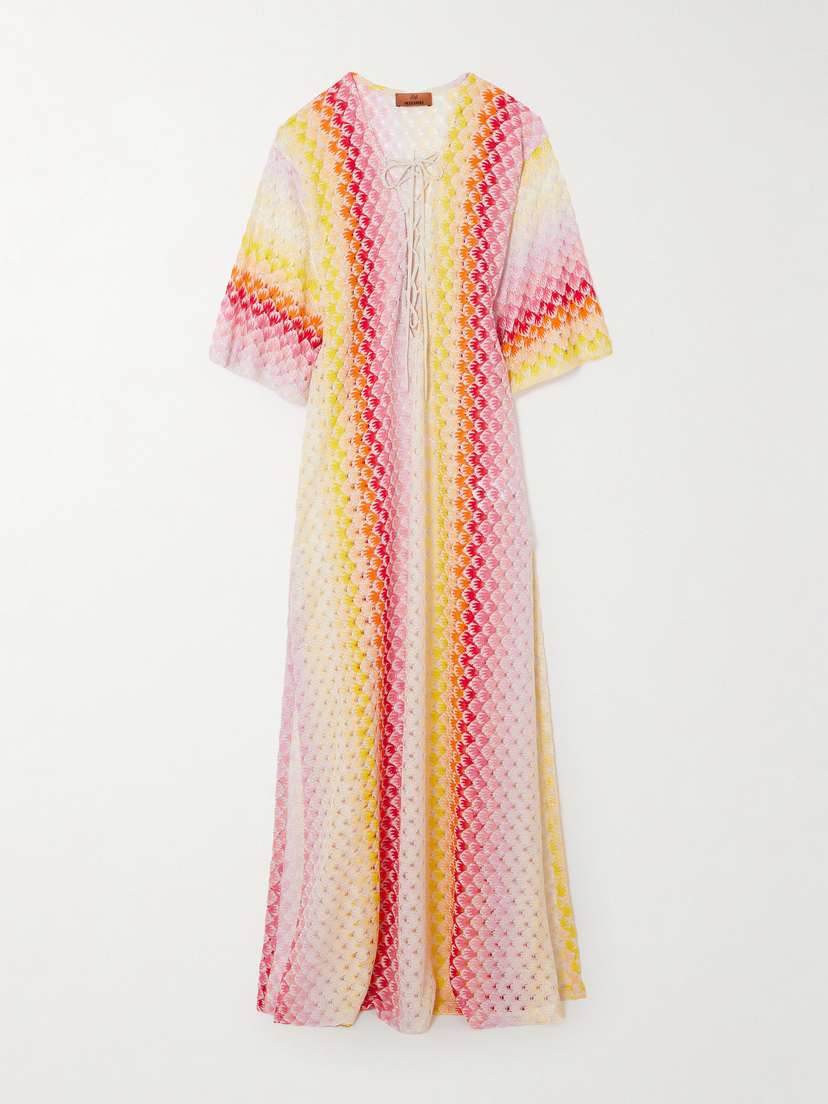 Missoni Mare Metallic Crochet-knit Coverup