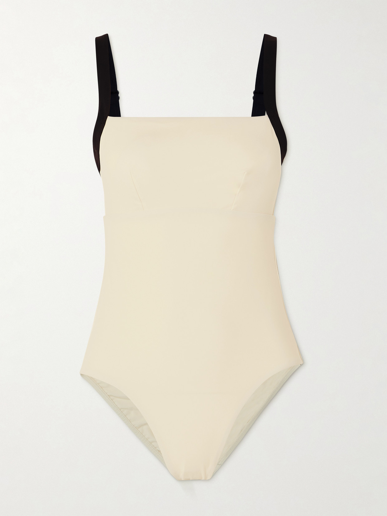 BONDI BORN - Hana Two-tone Sculpteur® Swimsuit - Off-white