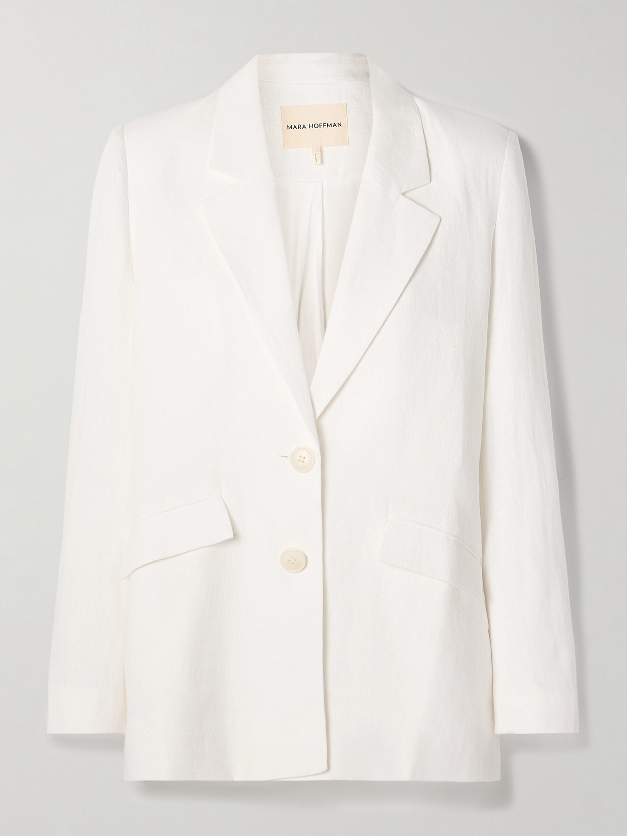 MARA HOFFMAN - Tatum Hemp Blazer - White
