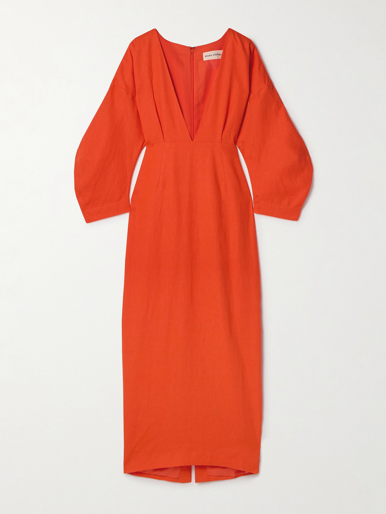 Mara Hoffman Irina Hemp Maxi Dress In Orange