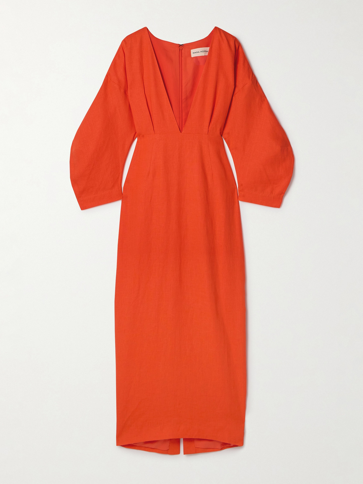 Mara Hoffman + Net Sustain Irina Hemp Maxi Dress In Orange