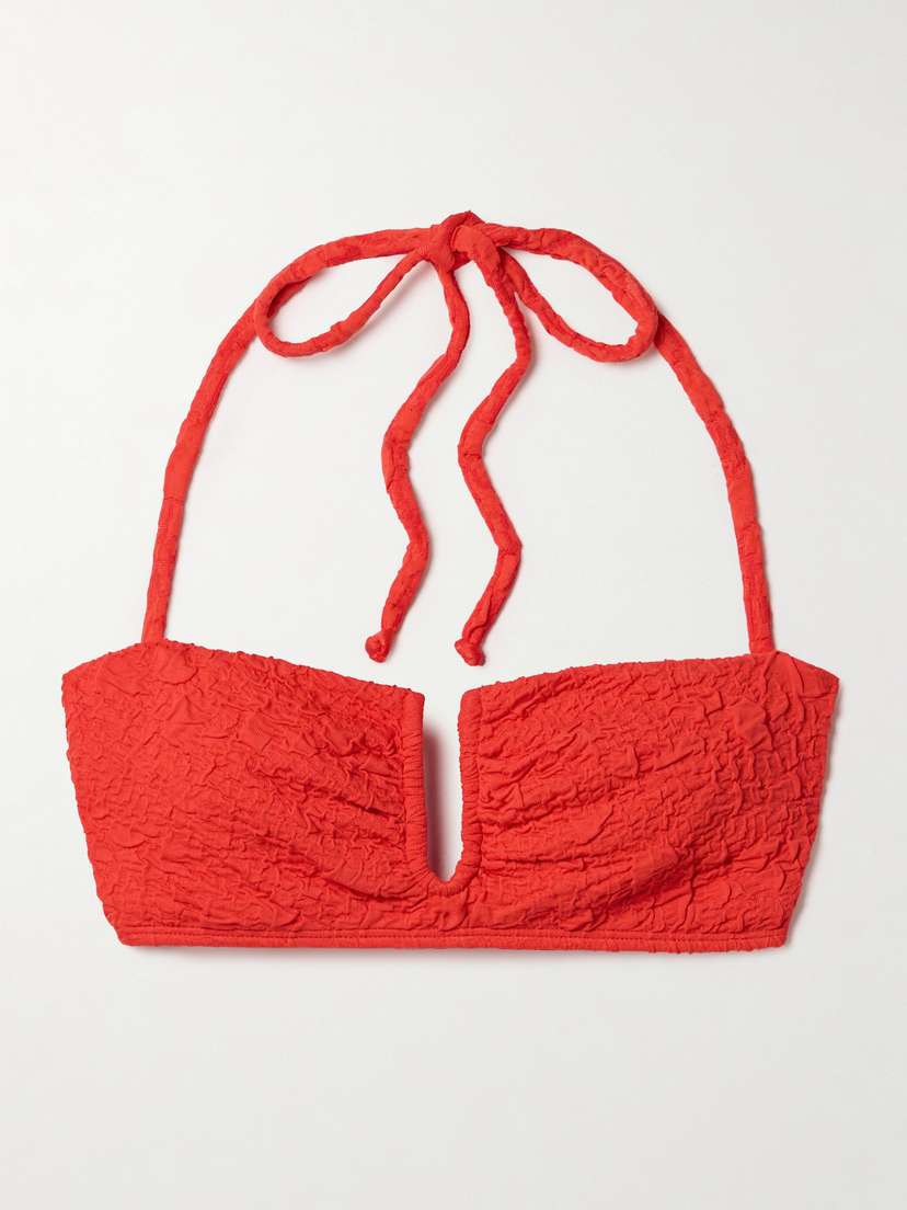 Mara Hoffman Cruz Recycled-popcorn Bikini Top