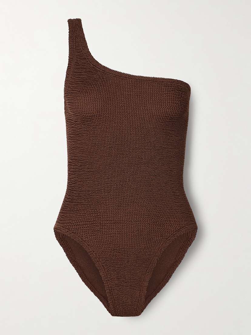 Hunza G Nancy Metallic Seersucker Swimsuit