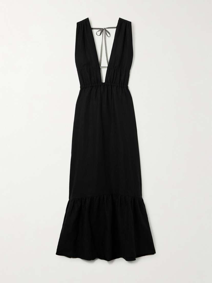 Lemlem Lelisa Ruffled Linen-blend Maxi Dress