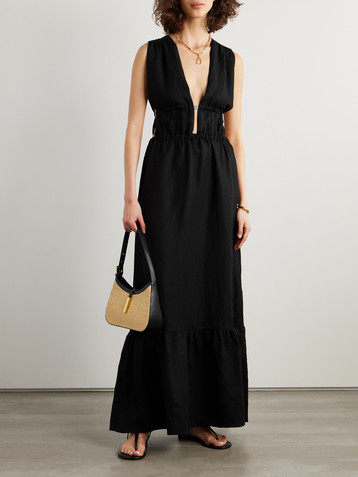 Lemlem Lelisa ruffled linen-blend maxi dress