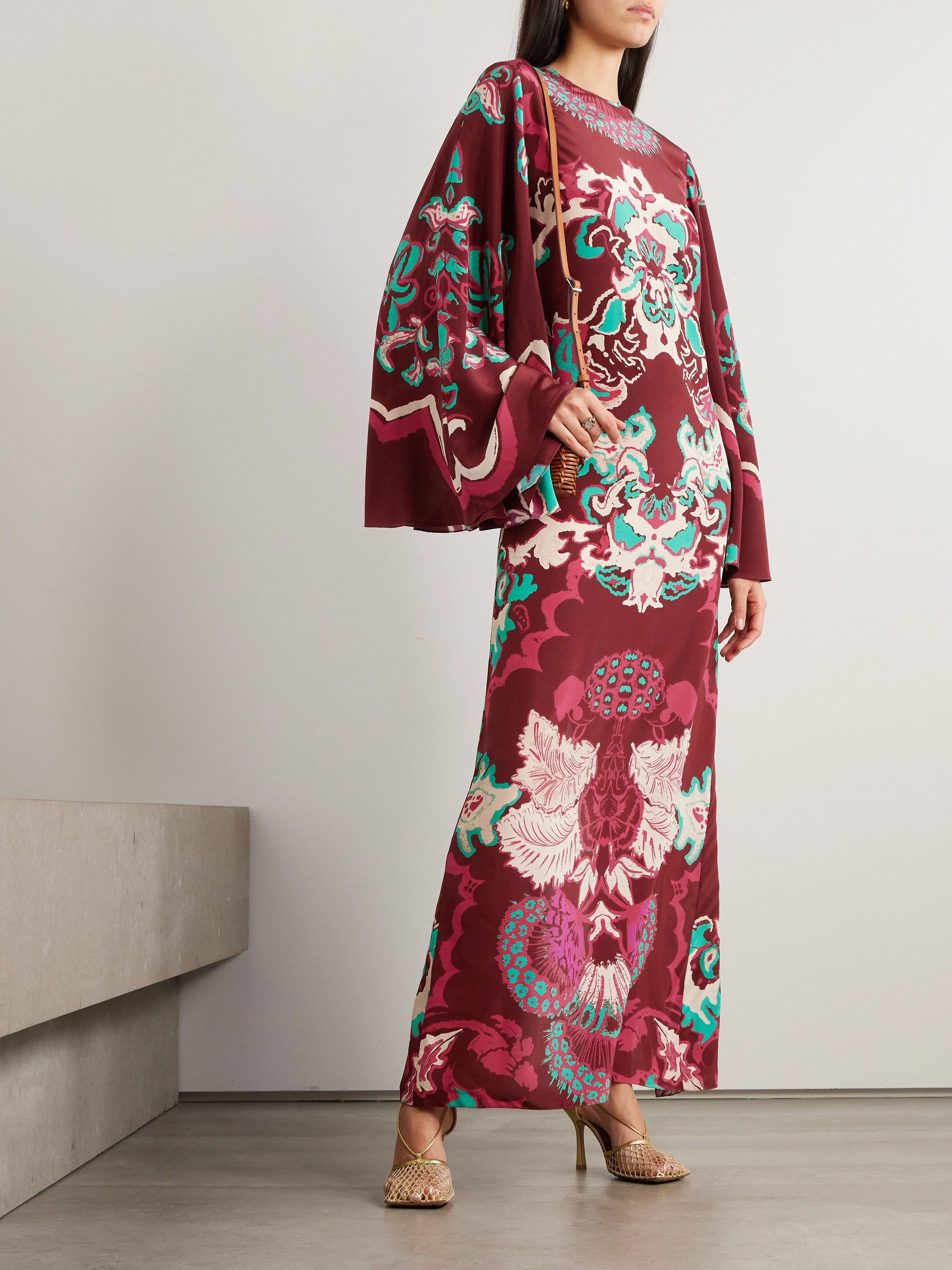 Johanna Ortiz Camino Real printed silk-crepe maxi dress