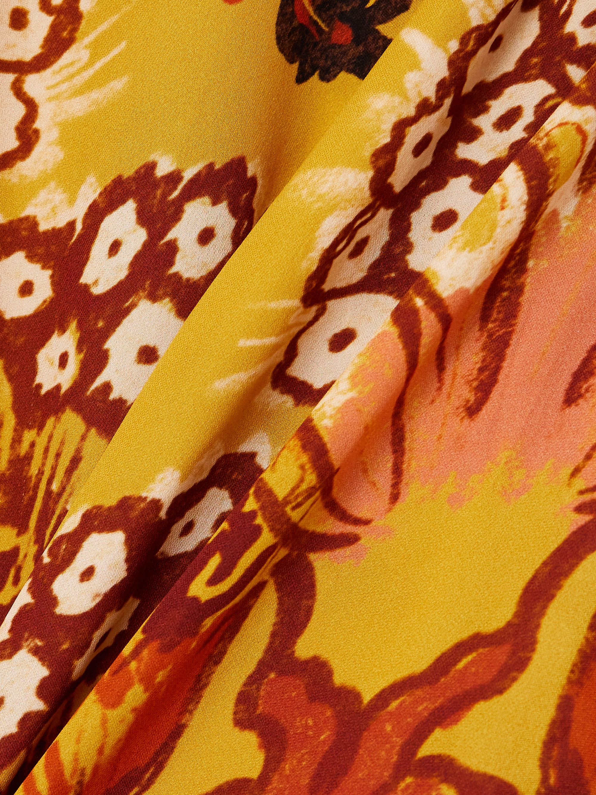 Johanna Ortiz Frontier Melodies embroidered printed silk-georgette maxi dress thumbnail
