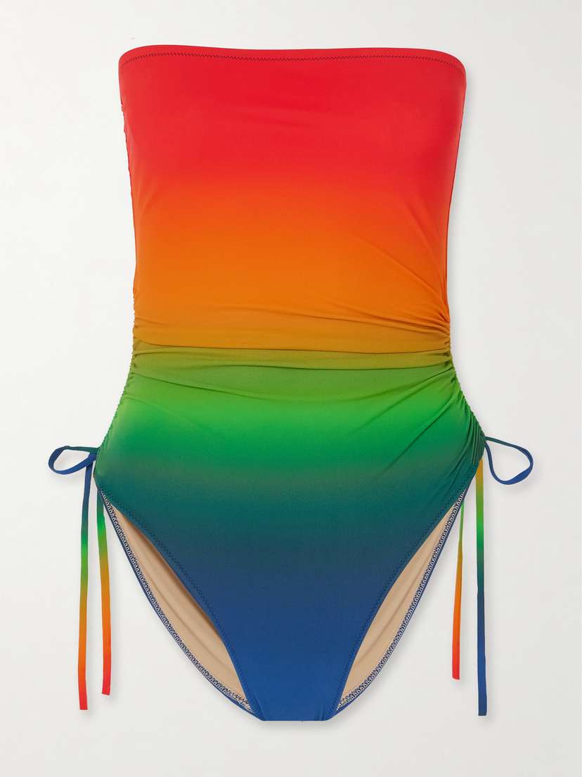 Lido Sessantadue Gradient Ruched Dégradé Swimsuit - x large