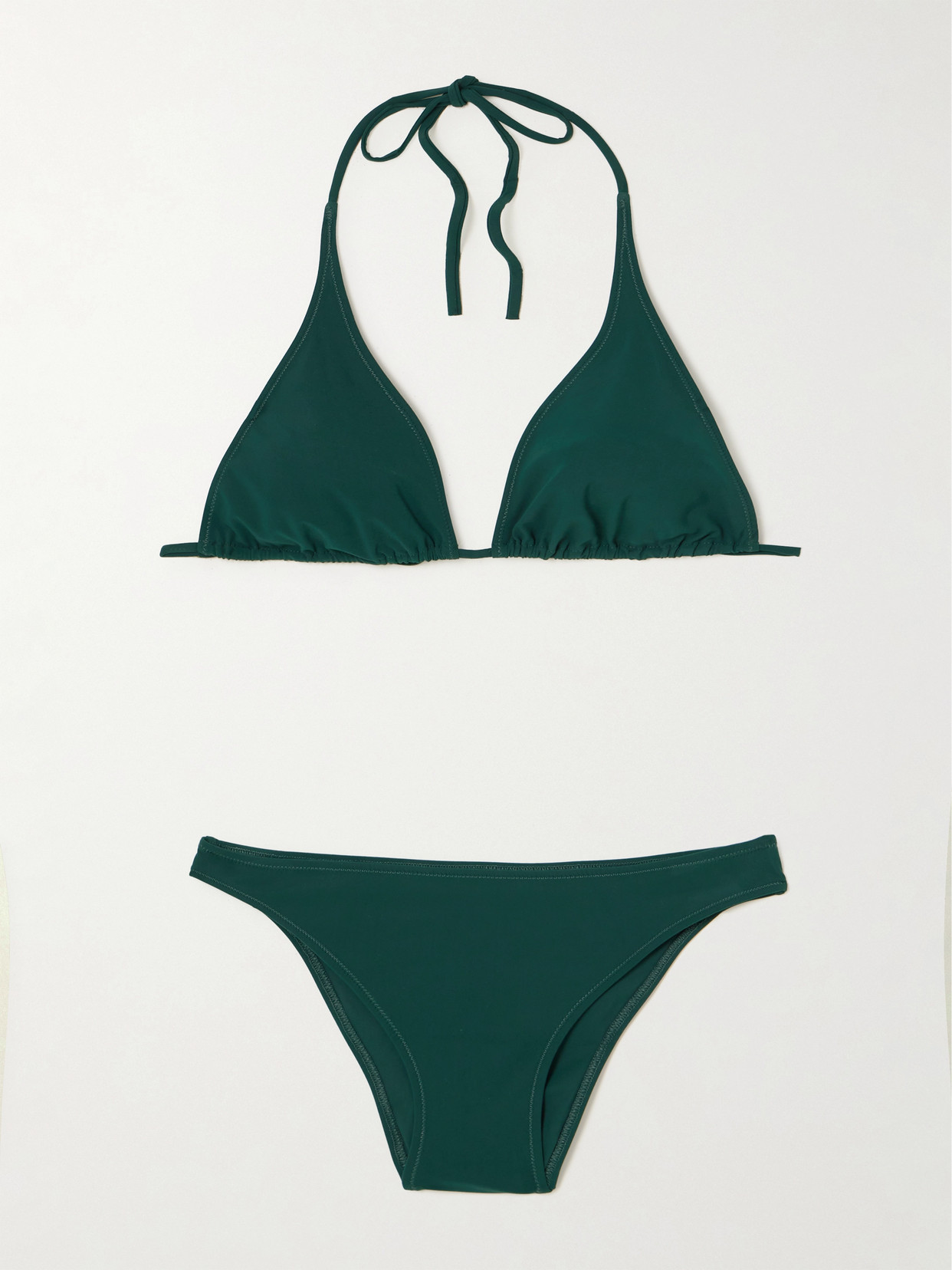 Lido Cinquantacinque Triangle Bikini In Green