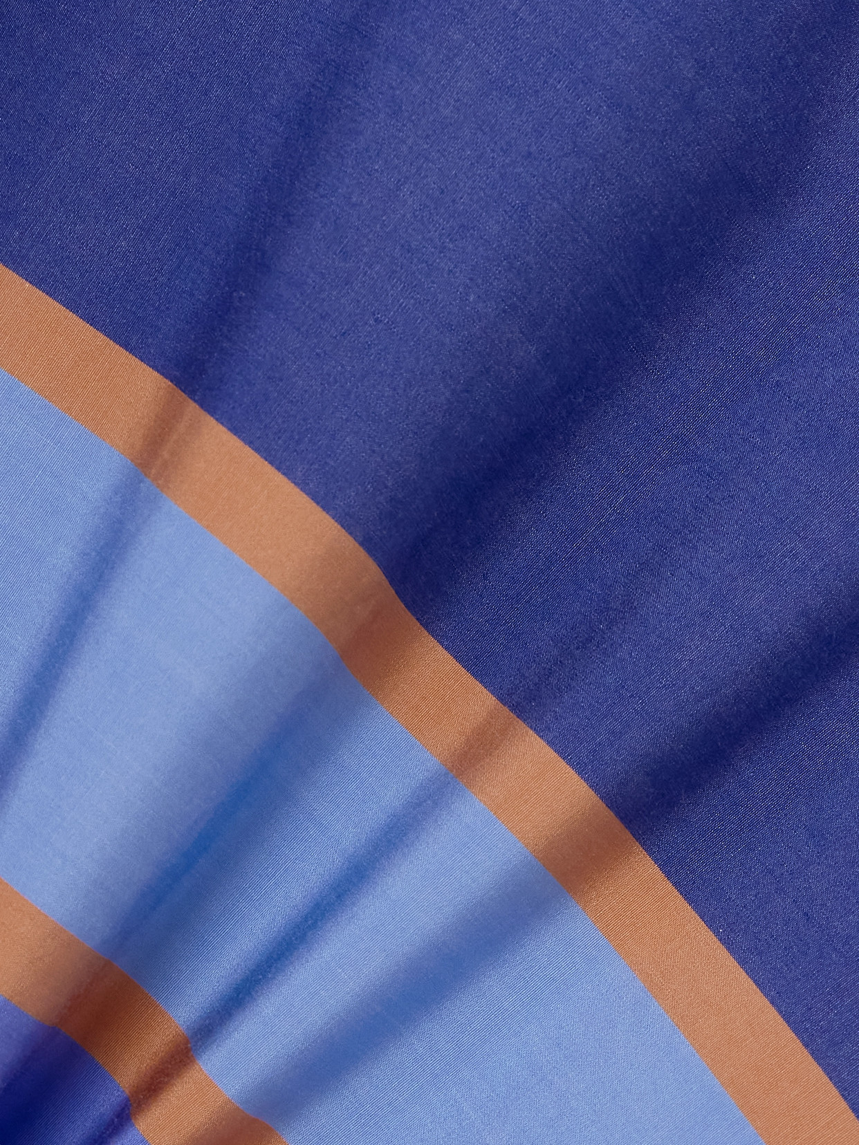 Thierry Colson Allegria Pleated Striped Cotton-poplin Wrap Midi Dress In Blue