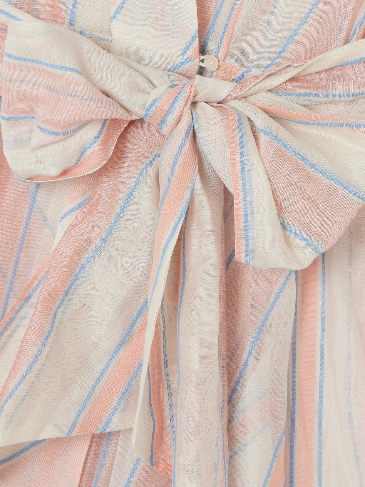 Thierry Colson Almudena Striped Cotton And Silk-blend Voile Maxi Dress In Pink