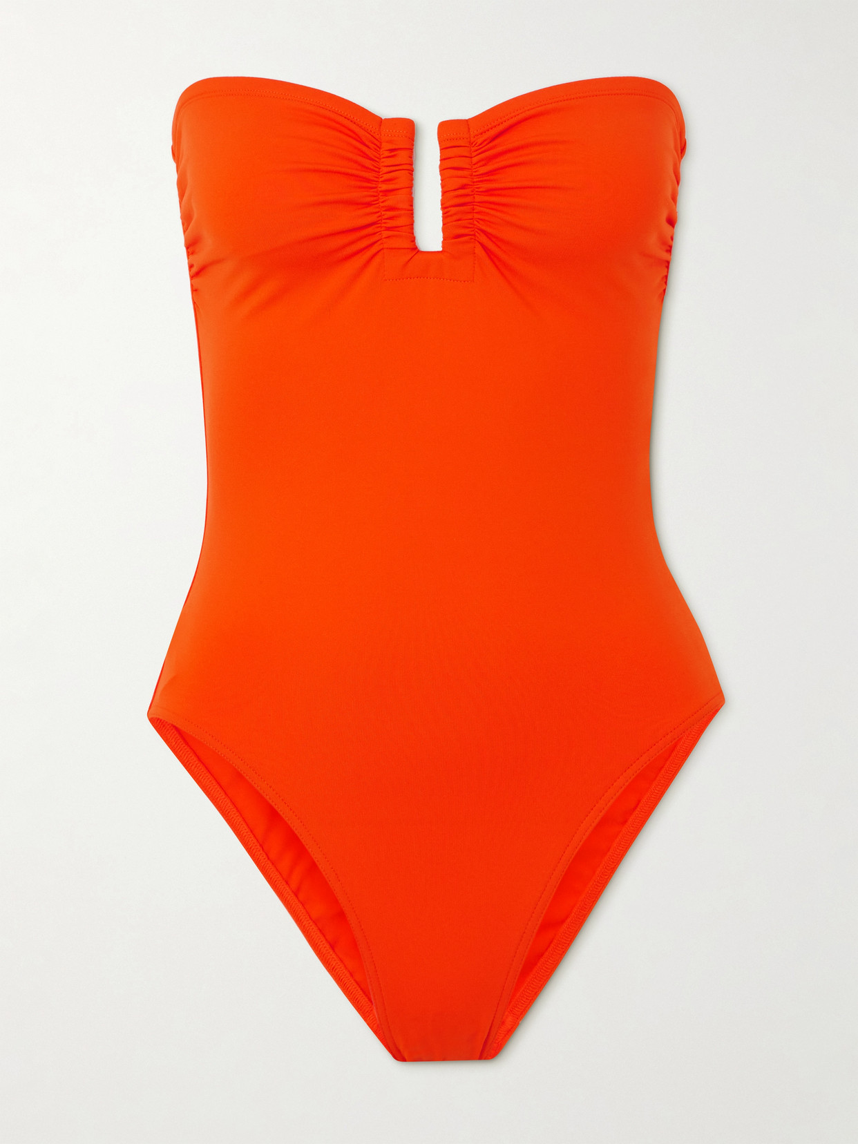 Eres Les Essentiels Cassiopée Bandeau Swimsuit In Orange