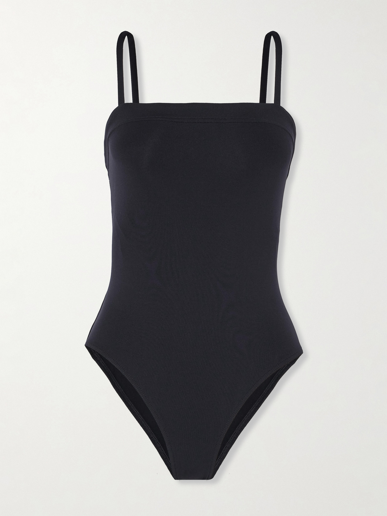 Eres Aquarelle One-piece Swimsuit With Thin Straps In Black