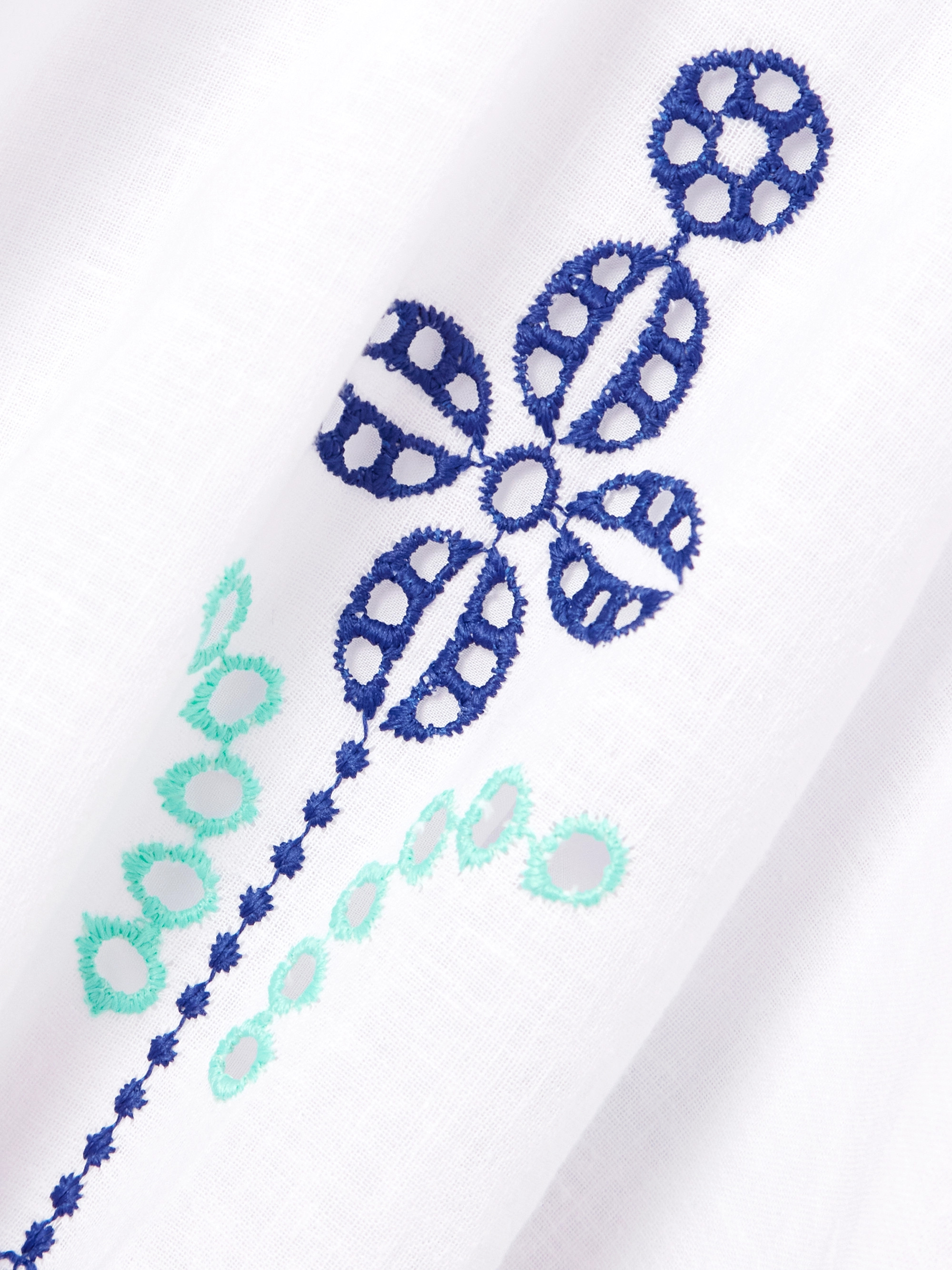 Charo Ruiz Moli shirred broderie anglaise cotton-blend mini dress thumbnail