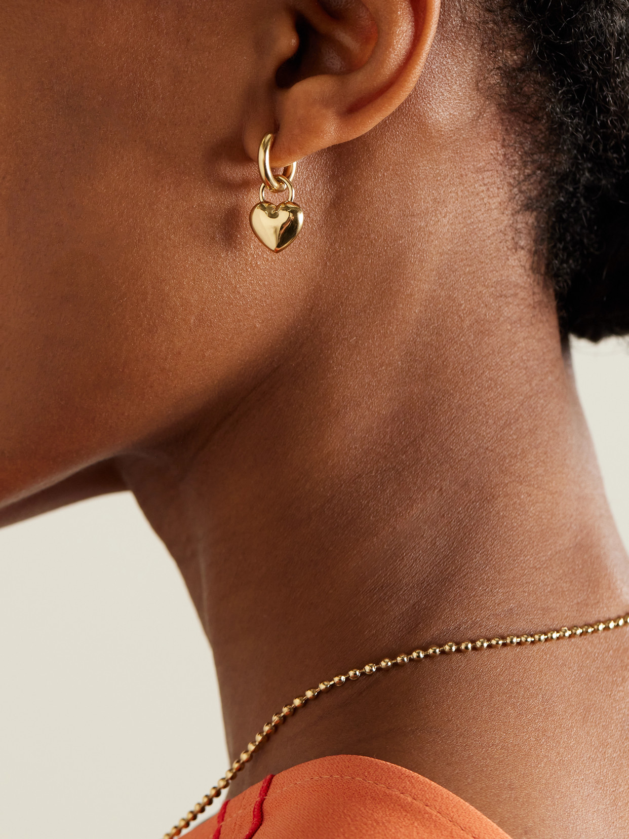 Laura Lombardi Amorina Mini Gold-plated Hoop Earrings In Gold