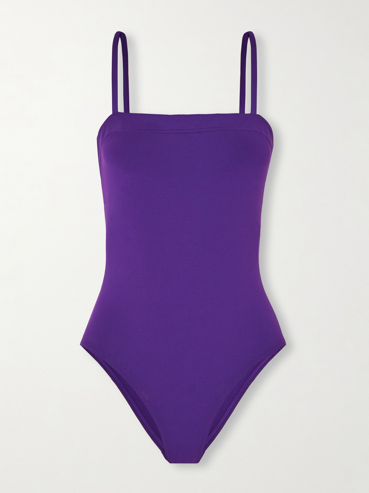 Shop Eres Les Essentiels Aquarelle Swimsuit In Purple