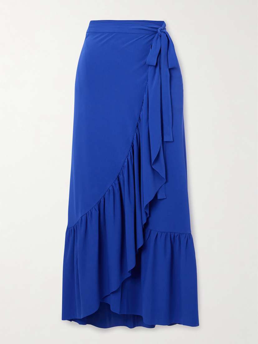 Eres Les Essentials Julia Ruffled Stretch-crepe Pareo