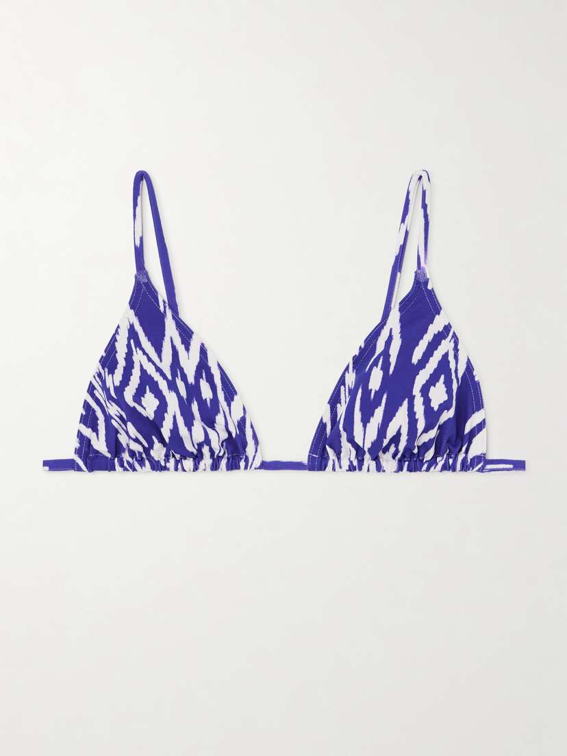 Eres Sun Printed Triangle Bikini Top